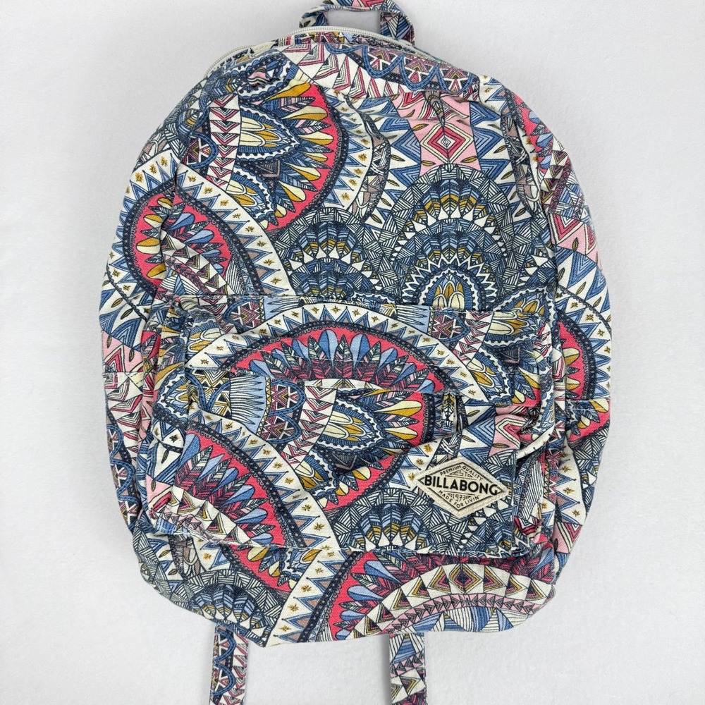 Billabong Backpack Tribal Print Boho‎ Festival School Bag